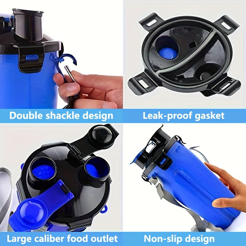 3-Piece Portable Pet Feeding Kit with Water Bottle - PetNatureLove