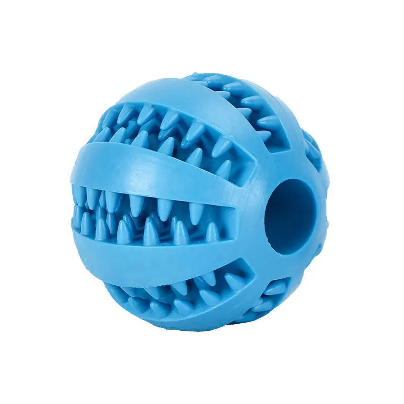 Natural Rubber Dog Chew Toy - Tooth Cleaning Treat Ball - PetNatureLove