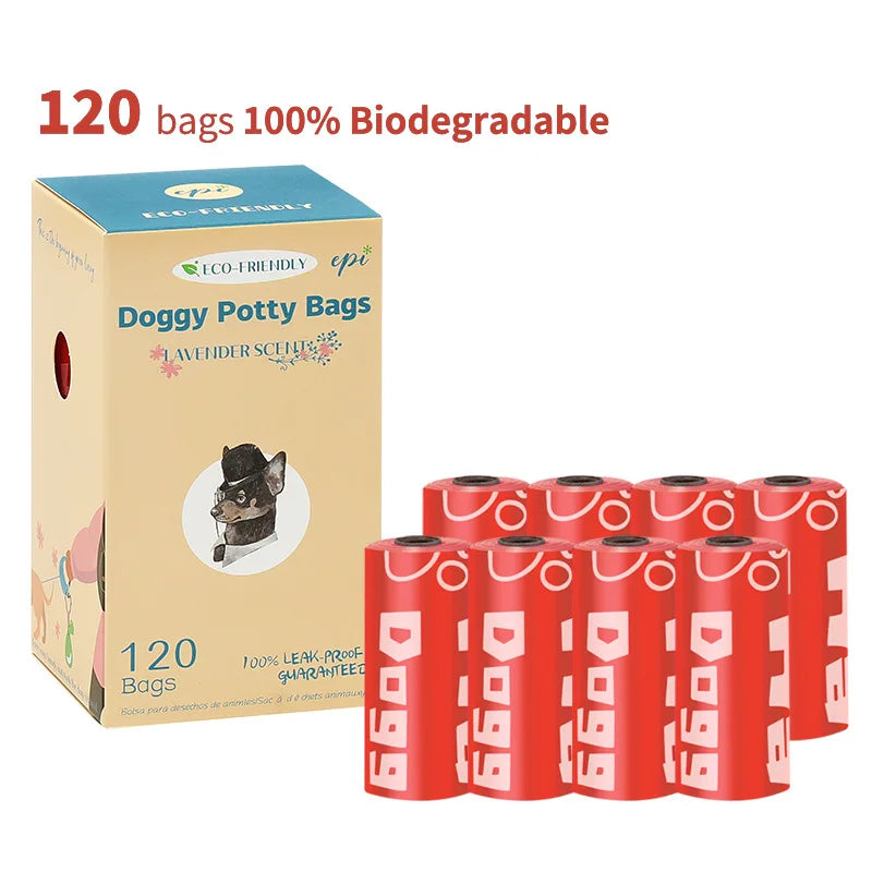 EPI Biodegradable Dog Poop Bags with Dispenser - PetNatureLove