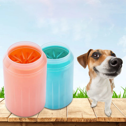 Portable Dog Paw Cleaner Cup with Soft Silicone Bristles - PetNatureLove