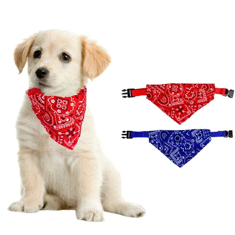 Adjustable Pet Bib - Triangle Neckerchief for Dogs & Cats - PetNatureLove