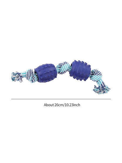 Double Knot Cotton Rope Ball Dog Toy for Teeth Cleaning - PetNatureLove