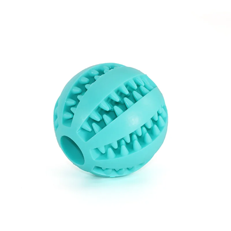 Natural Rubber Dog Chew Toy - Tooth Cleaning Treat Ball - PetNatureLove