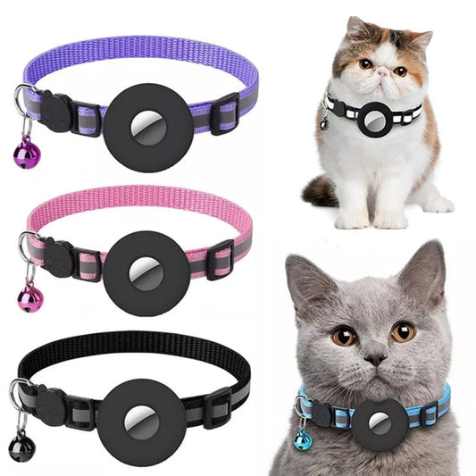 Stay Safe: Reflective AirTag Collar Case for Your Pet! - PetNatureLove